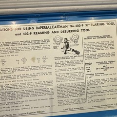 Imperial Eastman No. 400F 37&deg; flaring Tool 402-F Reaming and Deburring Tool US