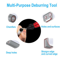 Deburring Tool Set with High Speed Steel Blades for Metal Plastic Pipes Aluminum