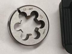 1/2&Prime; x 14 NPT 1-1/2&Prime; round HS NPT Pipe Die Interstate