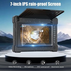 30M Sewer Pipe Inspection Camera Drain Sewer Pipeline Industrial Endoscope 7inch