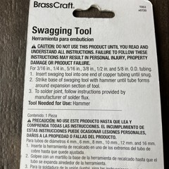 Brasscraft 3/16 In. to 5/8 In. OD Swedge Tool T053 BrassCraft T053 Swagging