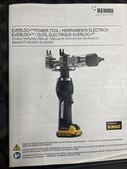 Dewalt Rehau EVERLOC+ Pex Tool & Compression Sleeve Fitting System 1x Battery