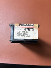 Ridgid 47870 1/8&Prime; NPT Alloy Steel 515 Universal Pipe Dies Set