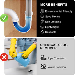 20V Cordless Electric Drain Snake, 25Ft Replaceable Cable with 2.0Ah Battery, Ex