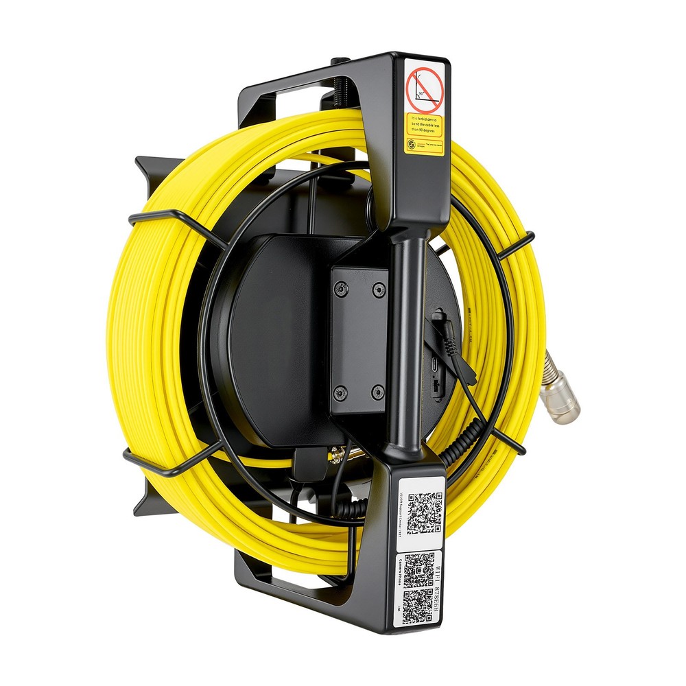 Uimoso WiFi Sewer Inspection Camera 164ft/50m with IP68 Rating and 12 LED Lights
