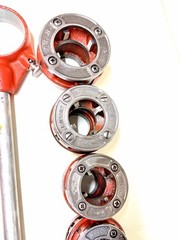 Ridgid 12-R 1/2&Prime; to 2&Prime; Pipe Threader Set Die Heads Ratchet Cutter Reamer 12R #1