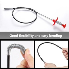 60Cm Spring Pipe Dredging Tools, Drain Snake, Drain Cleaner Sticks Clog Remover