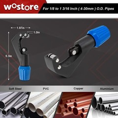 Flaring Tool Set & Tube Cutter Steel 7 Dies 3/16-3/4in HVAC Refrigeration Kit