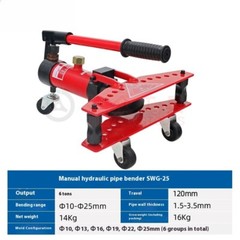 SWG-25 Small Manual Hydraulic Pipe Bender Bending 90 Degrees Steel Pipe 10-25mm