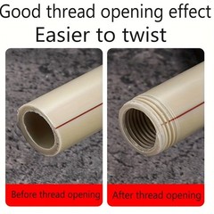 Integrated Internal & External Pipe Threader, PVC Kit 1/2&Prime; & 3/4&Prime;