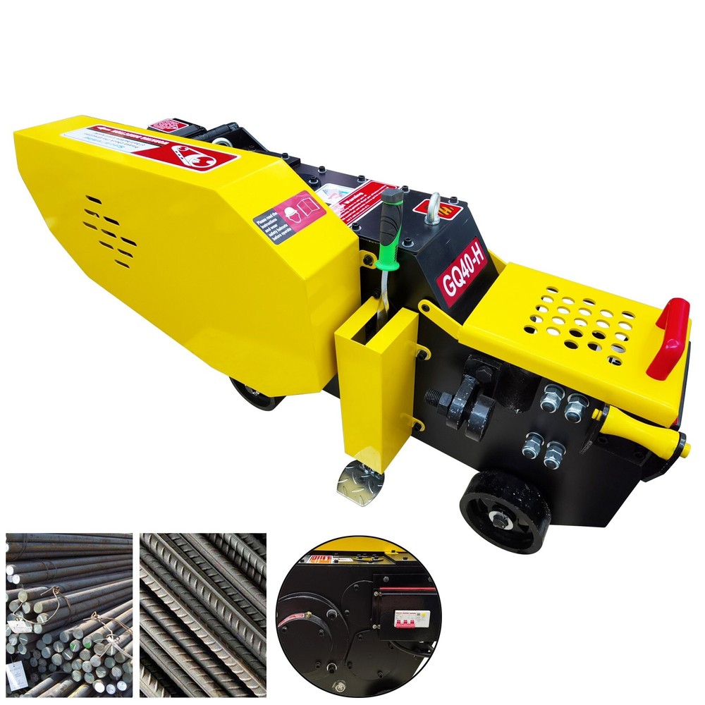 Heavy Duty Electric Rebar Cutting Machine Bench Steel Bar Steel Rod Cutter 220V