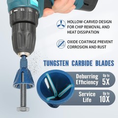All Thread Deburring Tool, Bolt Deburring Tool, Quick Release 1/4&Prime; Hex Shank &hellip;