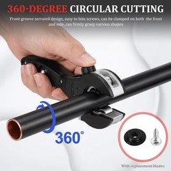 Ratcheting Tubing Cutter &ndash; 5/16&Prime; to 1-1/8&Prime; Adjustable Copper Pipe Cutter,&hellip;