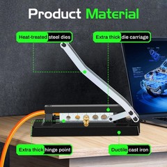 Heavy Duty Standard Hose Crimper, Hose Crimping Tool, with Ferrules (50PK) 0&hellip;.