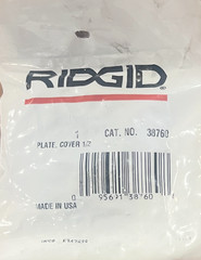 NEW Ridgid Plate 38760 for 1/2&Prime; Die Head includes 4 screws