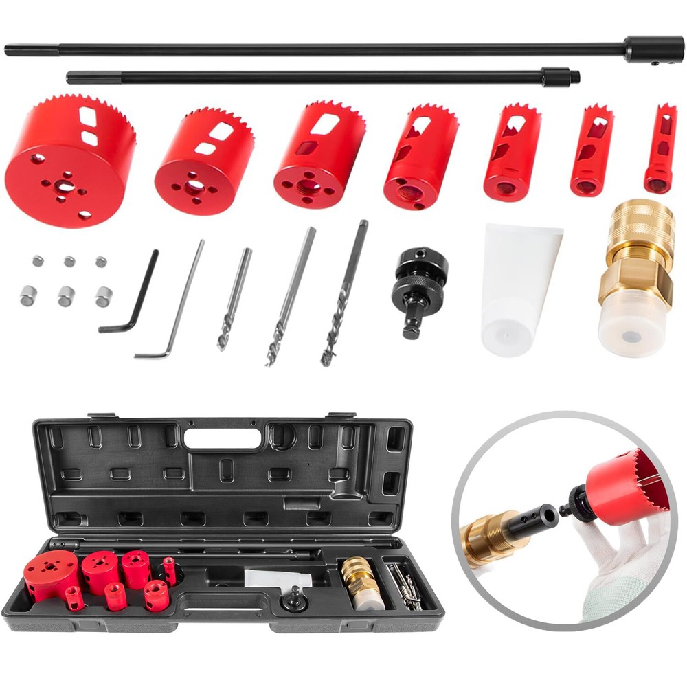 08350 DM3MECH Mechanical Hot Tapping Machine Kits for NPT w/ Hole Saws and Arbor