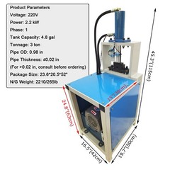 Hydraulic Arc Punching Machine (220V, 2.2kW, 3T, &phi;25mm, &le;0.5mm,Half/ Full Hole)