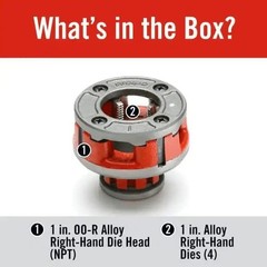 RIDGID 36895 model Oo-R Die Head, 12R Alloy Die Head Comes with 3/4&Prime; Factory Set
