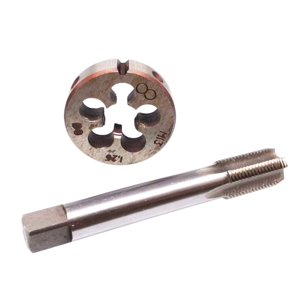 HSS M13 x 1.25mm Tap and M13 x 1.25mm Die Metric Thread Right Hand