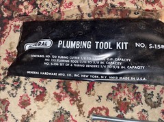 Vintage General Plumbing Tool Set S-158 Bending Flaring and Cutting Tools