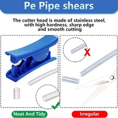 3 Pcs PTFE Tubing Cutter, RO Tube Cutter for 3/8&Prime; OD Nylon PVC PU Plastic Hose