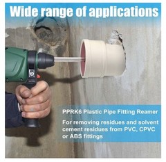 04529 for PPRK6 Plastic Pipe Fitting Reamer 6 Piece Kit for 1/2&Prime; Drills