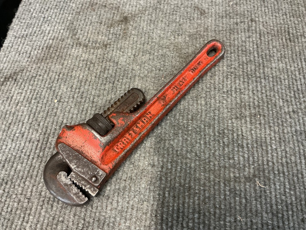 Vintage Craftsman 8&rdquo; Heavy Duty Pipe Wrench 55675 MADE IN U.S.A.