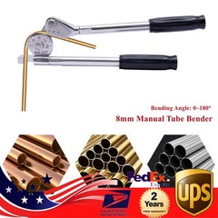 8mm 5/16 in Manual Bench Bending Machine Tube Bender Pipe Bender 0~180&deg;