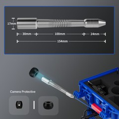 17mm Sewer Pipe Inspection Camera with Meter Counter 9&Prime; DVR Recording Camera 50m