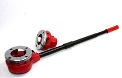 PLUMBING RATCHET TYPE PIPE THREADER 1-1/2&Prime; & 2&Prime; NPT DIES W/ PIPE CUTTER #2 NEW