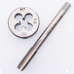 HSS M7 x 1mm Tap and M7 x 1.0mm Die Metric Thread Right Hand