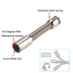 98ft Pipe Inspection Camera HD 1200TVL DVR Drain Sewer Camera 4.3&Prime; LCD Monitor