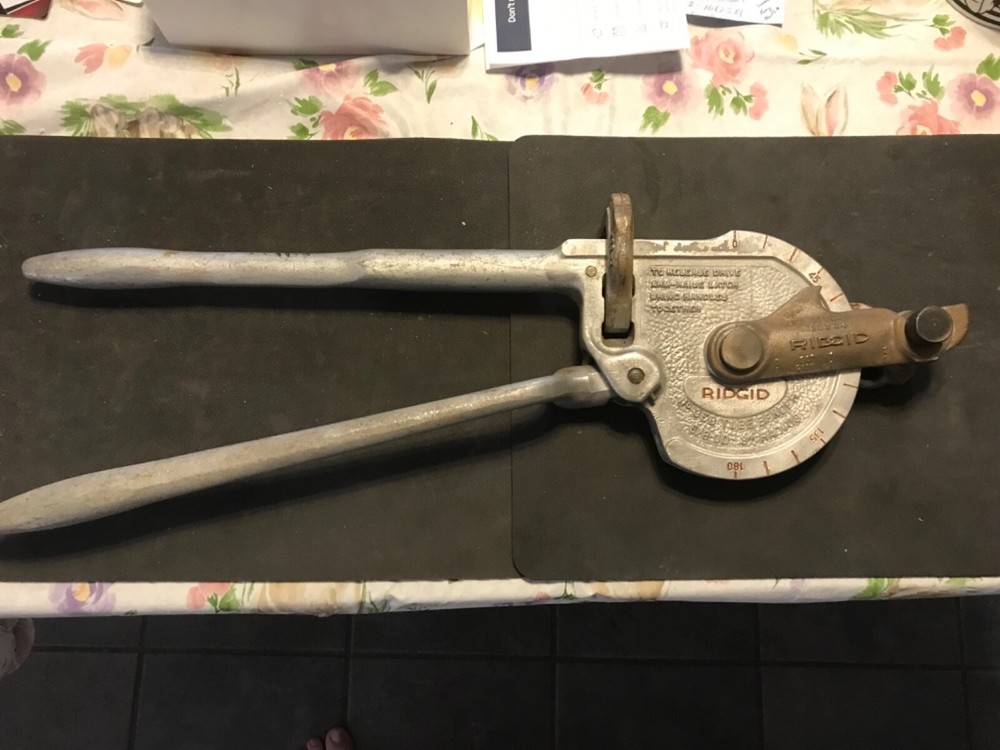 Ridgid Ratcheting Tubing Bender No. 358 Size 5/8&Prime; OD 3&Prime; Radius Copper, Steel, Al