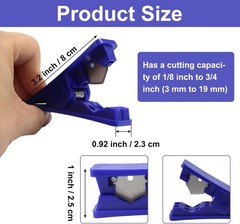 PTFE Plastic Tube Cutter Set, Adjustable Hose Pipe Cutting Tool, 3/4 Inch OD