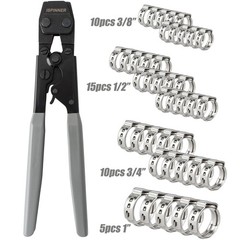 ISPINNER PEX Crimping Tool, Clamp Cinch Crimp Tool Crimper for Stainless Grey