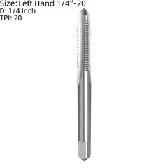 1/4&Prime;20 UNC Tap And Die Set Left Hand 1/4 x 20 Machine Thread Round Metal