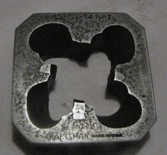 Vintage Craftsman No. 11 BH Pipe Threader, 1/2&Prime;, 3/4&Prime;, 1&Prime; Dies, Adjustable Guide
