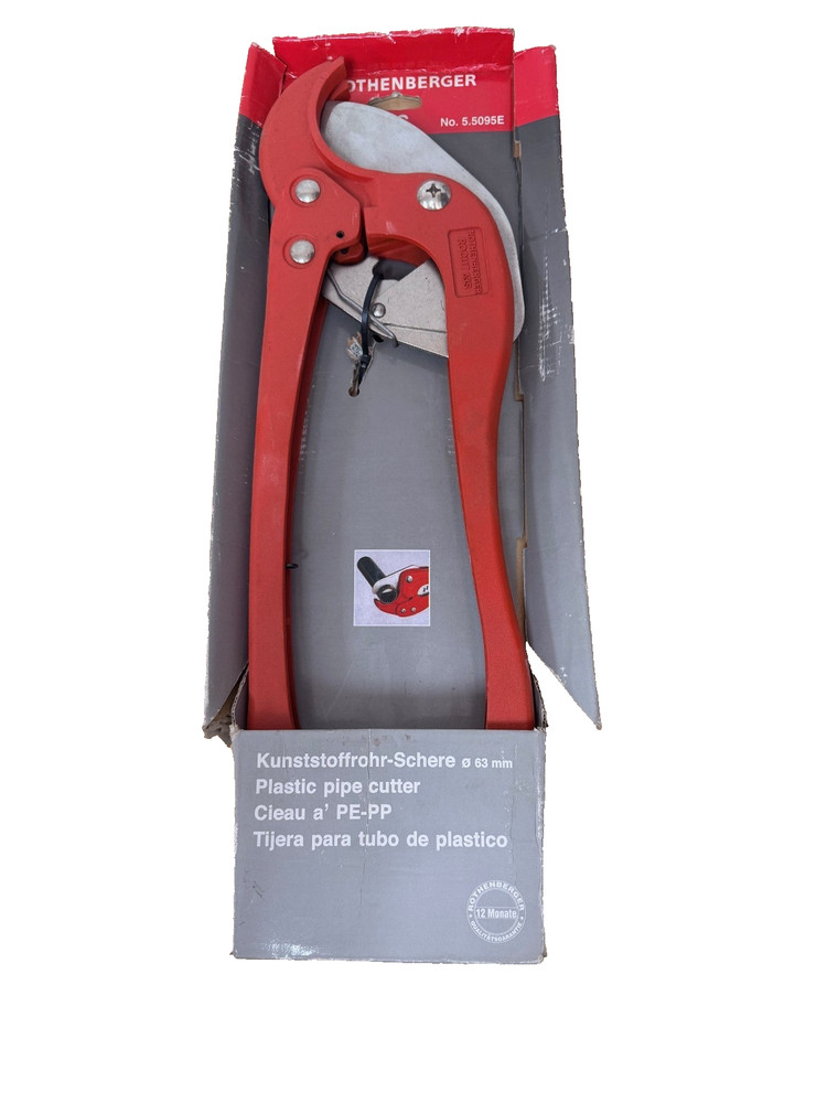 Rothenberger Rocut 63S Plastic Pipe Ratchet Shear 55095E