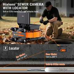 9&rdquo; Portable Sewer Camera with Locator, 1080P, 300ft, 5X Zoom, 32GB DVR