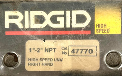 RIDGID 47770 REPLACEMENT PIPE DIE 1&Prime;-2&Prime; THREAD PITCH 11 1/2TPI RH LOT OF 4