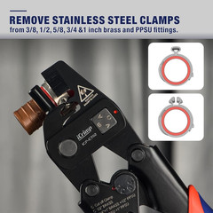PEX Removal Tool for F2098 Stainless Steel Clamps & F1807 Copper Rings, PEX Decr