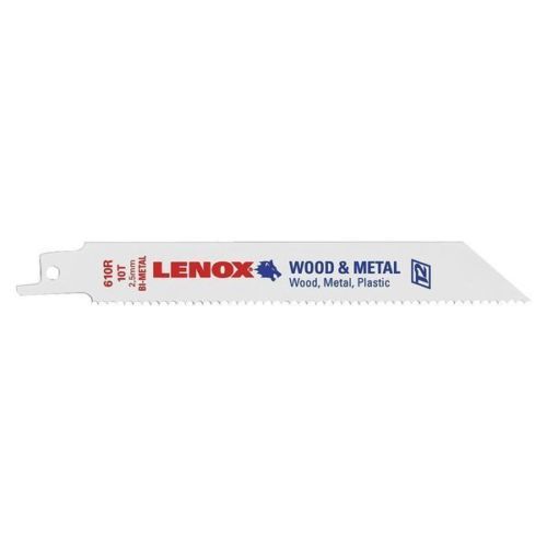 5 pc. 6&Prime; Reciprocating Saw Blade, Lenox, 610R 20562 610R