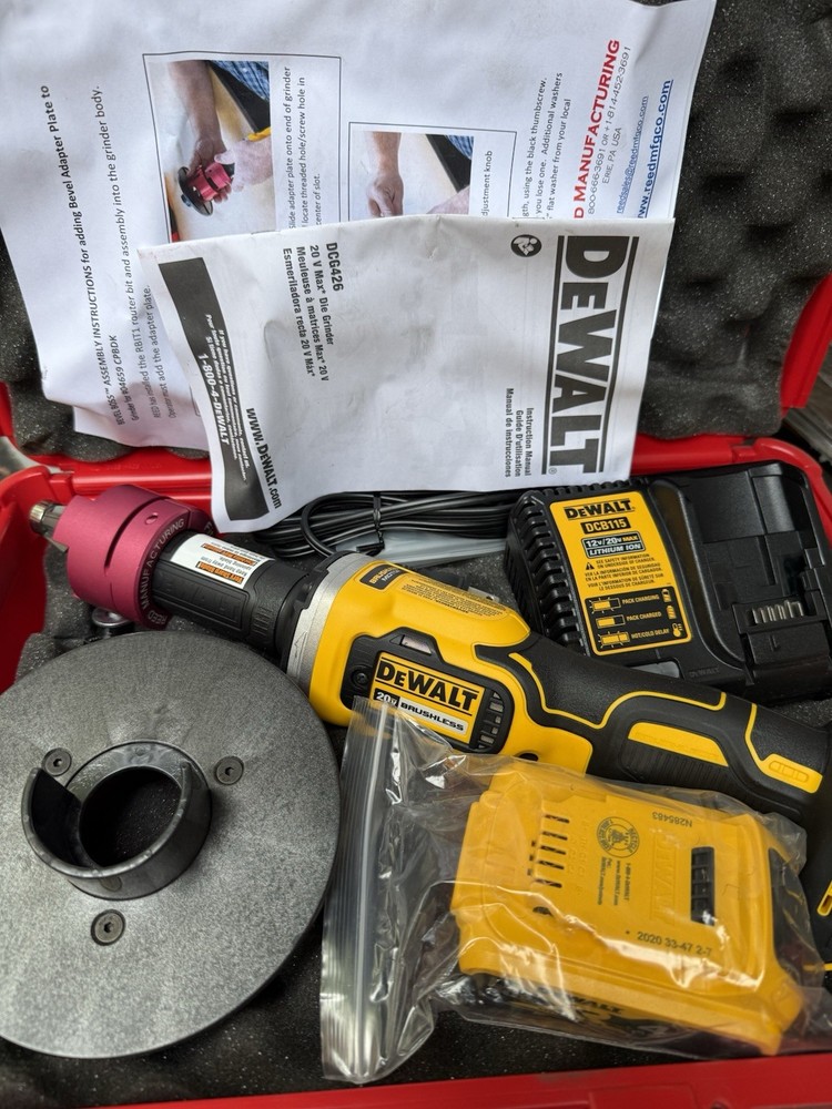 Reed Tool Bevel Boss Cordless Pipe Beveler Complete Kit New