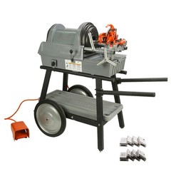 Reconditioned RIDGID&reg; 1822-I Auto Chuck Pipe Threader with 815A Dies New Cart