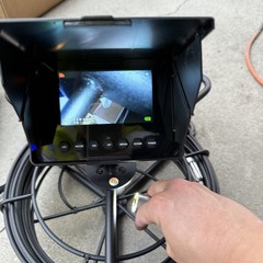 30M Drain Sewer Pipe Inspection Camera 23mm Industrial Endoscope 4.3&Prime; Monitor
