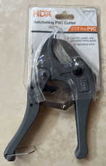 HDX Ratcheting PVC / Plastic Tubing Cutter &ndash; Cuts up to 1-1/4&rdquo;