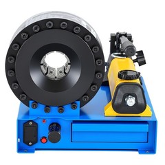 High Pressure Hydraulic Hose Crimper, Manual Hose Crimping Tool with 8 Dies &