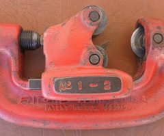 Ridgid 1A Heavy Duty No. 1-2 Pipe Cutter 1/8 in To 1-1/4&rdquo; USA