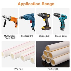 2X 1/2&Prime; 3/4&Prime; Integrated Internal/External Pipe Threader Tool for Electric Drill