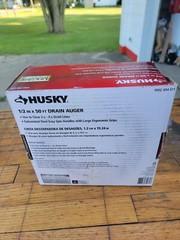 Husky 1002494611 Drain Auger 1/2 in. x 50 ft. Clears 2 in To 4 in Drain Lines